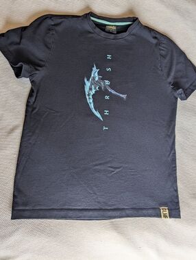 Riot Games League of Legends Thresh Gaming T-shirt Sz Medium Black 100% Cotton